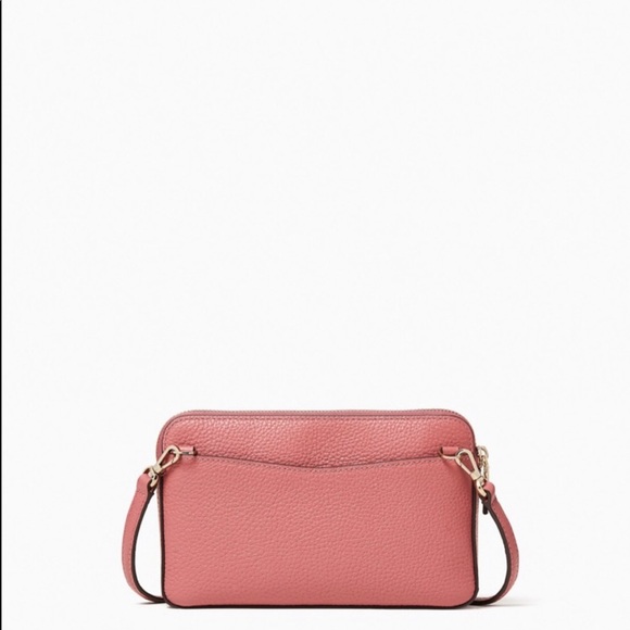 ♠️ kate spade ♠️ Leila Small Tab Leather Crossbody Bag, Pomegranate Pink - Picture 4 of 14